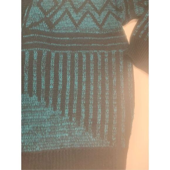 Vintage Leather Panel Detail Sweater - Picture 6 of 9